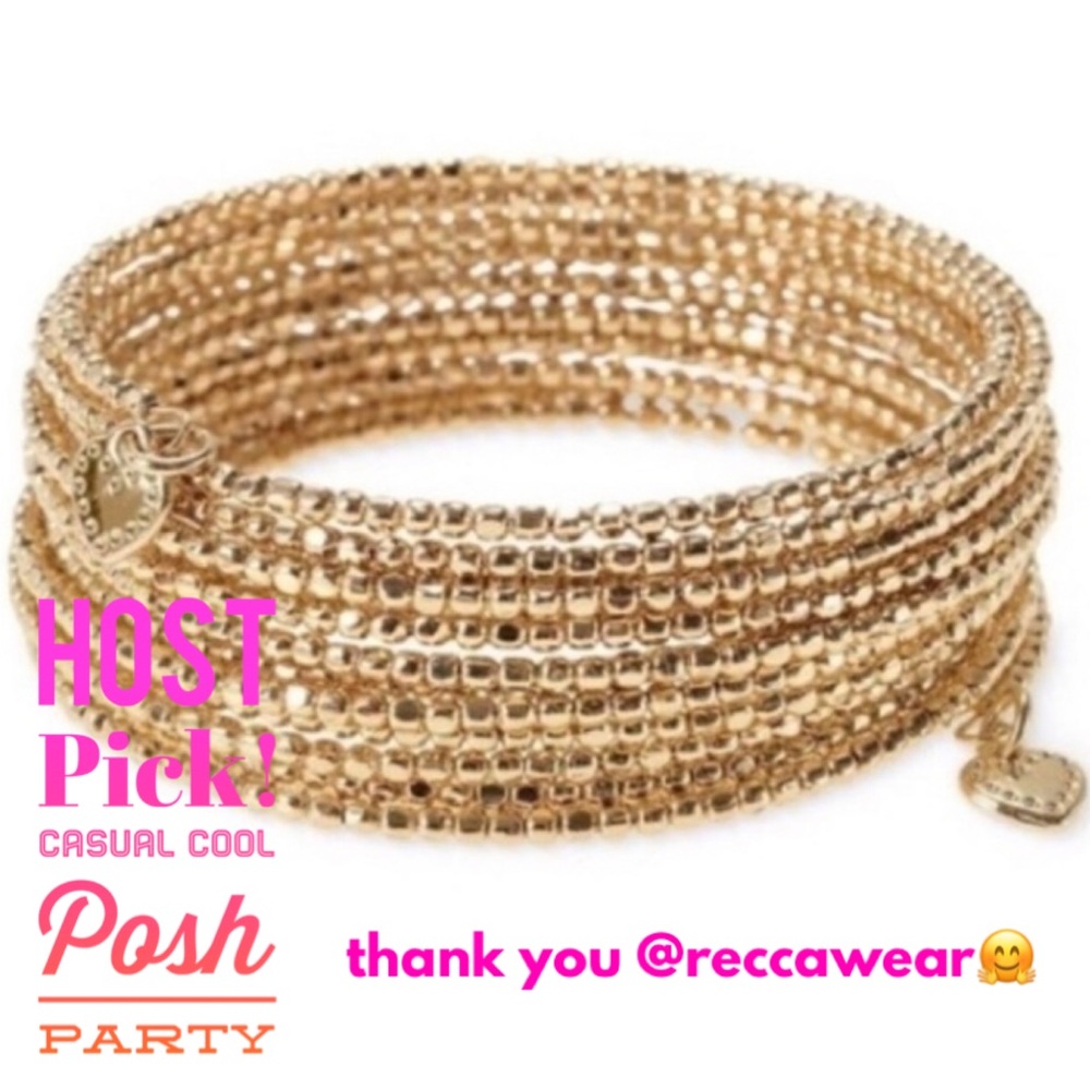 Stella & Dot | Dainty Gold Bangle Bracelet Bardot Retired Treasure